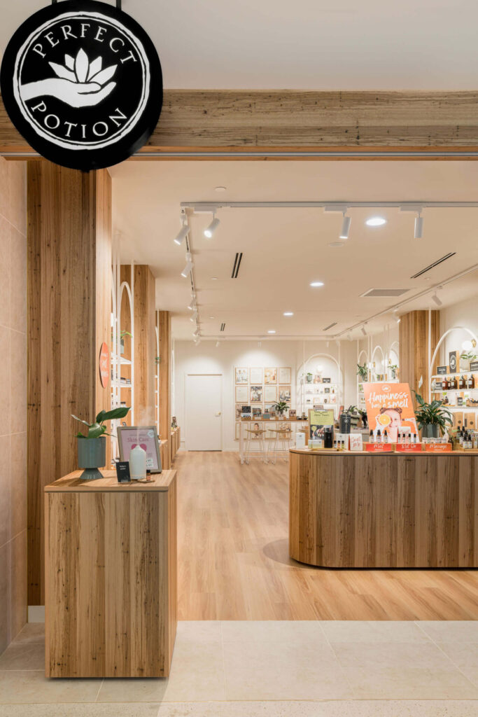 Perfect Potions Indooroopilly commercial retail fitout by Total Fitouts Brisbane Inner North